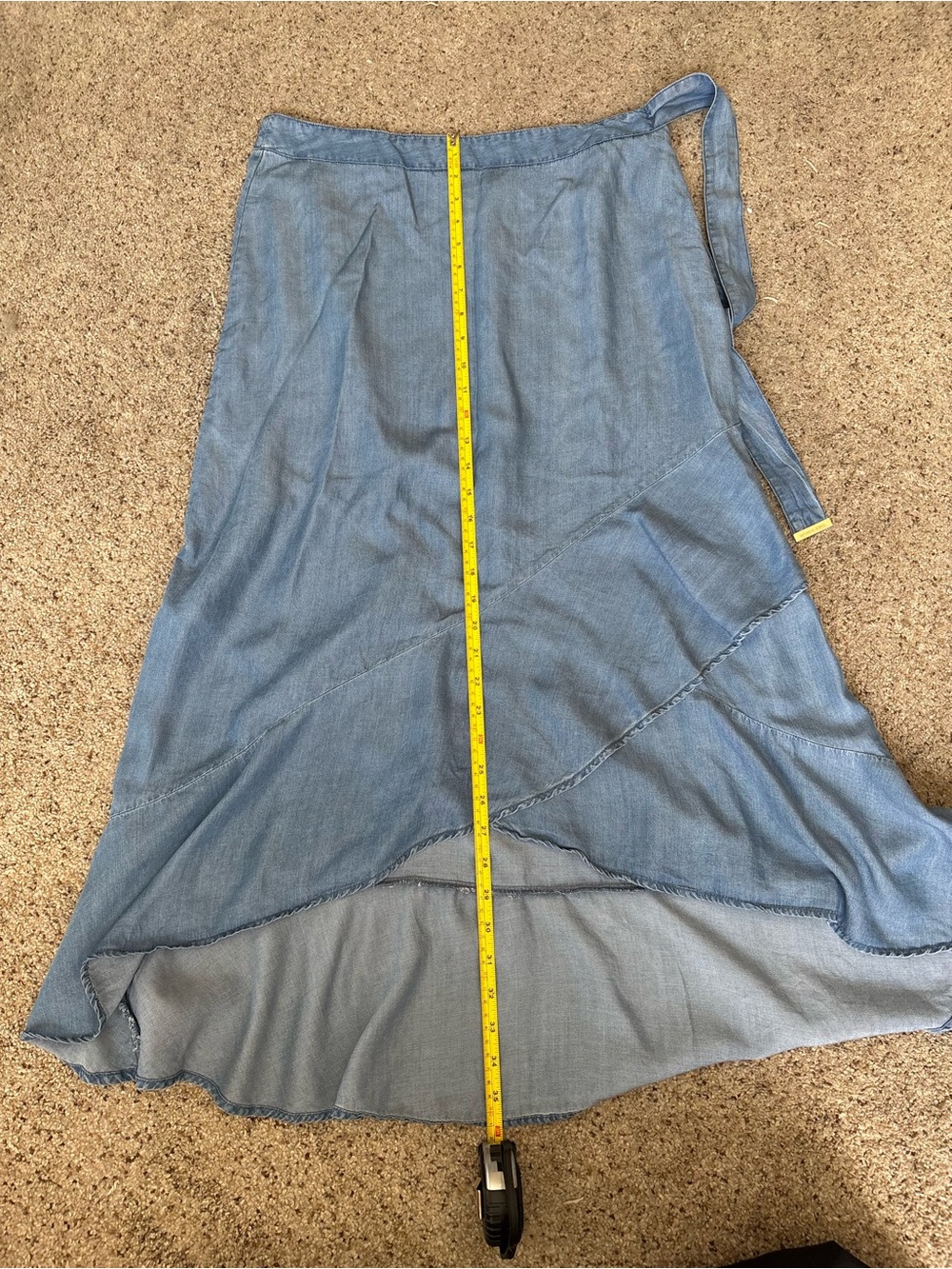Michael Kors Light Blue Women's Wrap Midi Skirt size medium - Picture 9 of 9